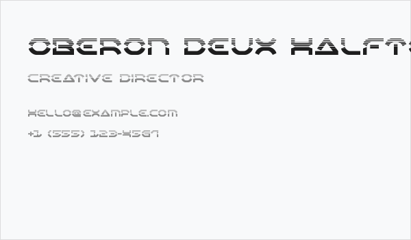 Oberon Deux Halftone Business Card