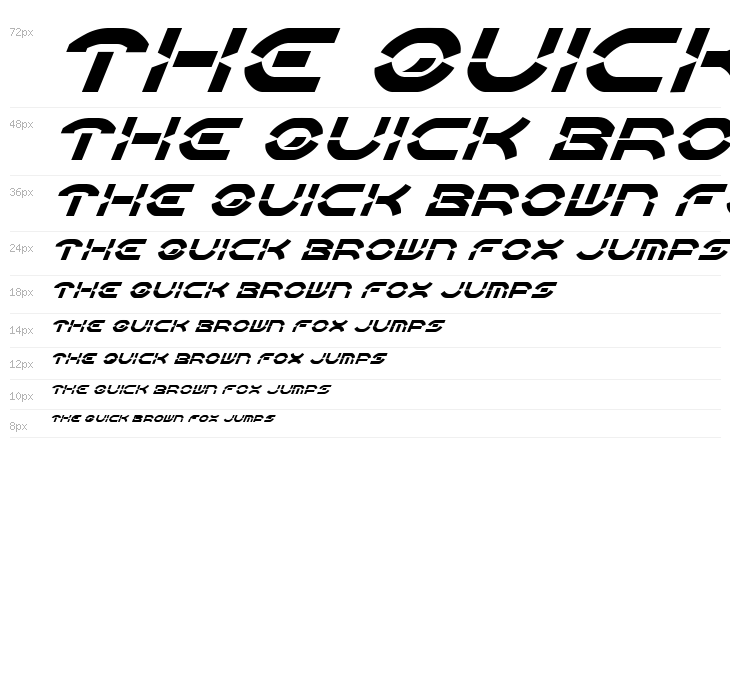 Oberon Deux Italic Waterfall