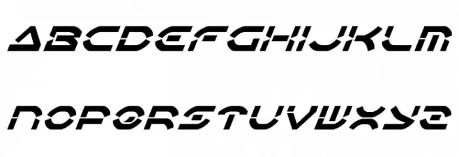 Oberon Deux Italic Schriftart Kleinbuchstaben