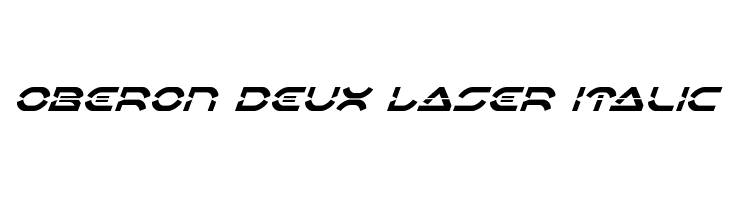 Oberon Deux Laser Italic  免费字体下载