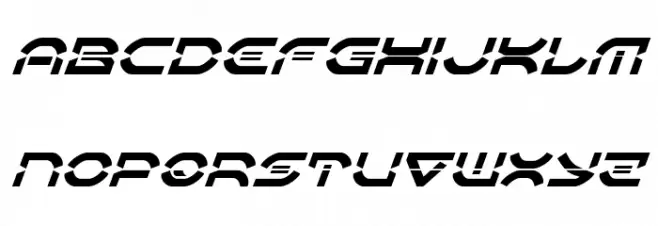 Oberon Deux Laser Italic Caratteri MAIUSCOLE