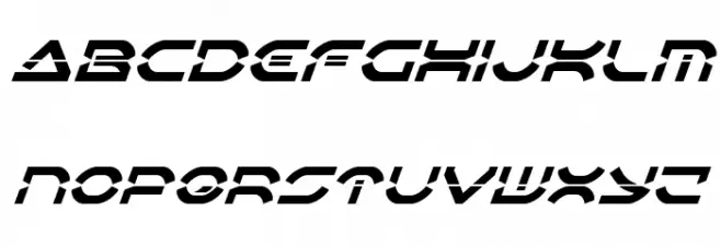 Oberon Deux Laser Italic फ़ॉन्ट लोअरकेस