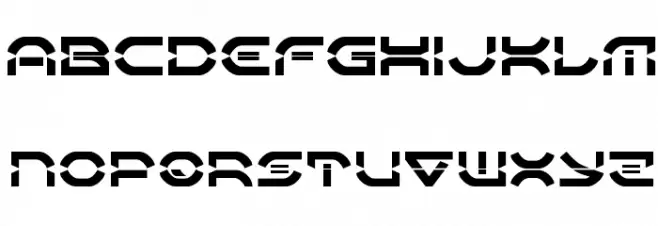 Oberon Deux Laser 字体 大写