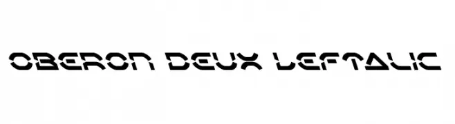 Oberon Deux Leftalic  Frei Schriftart Herunterladen