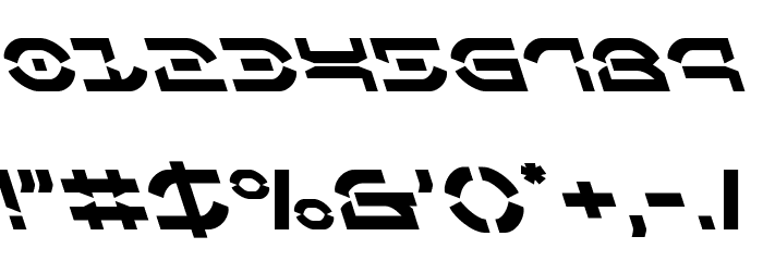 Oberon Deux Leftalic Font OTHER CHARS