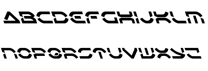 Oberon Deux Leftalic Font LOWERCASE