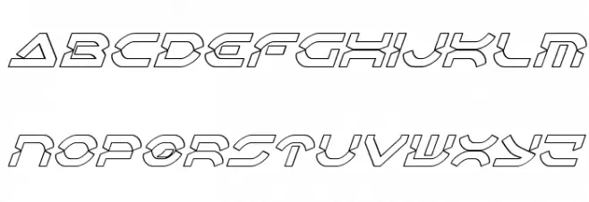 Oberon Deux Outline Italic フォント 小文字