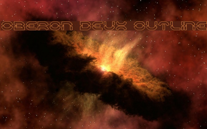 Oberon Deux Outline Font examples