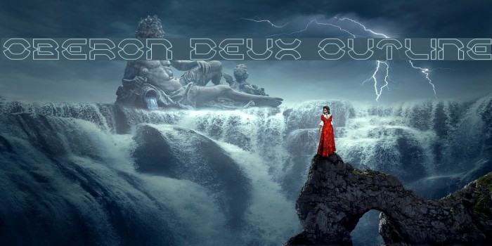 Oberon Deux Outline Font examples
