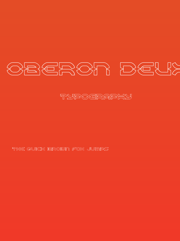 Oberon Deux Outline Poster
