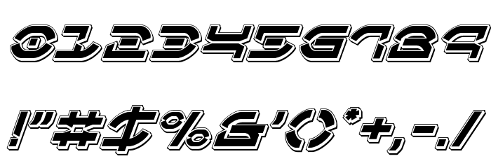 Oberon Deux Punch Italic Font OTHER CHARS
