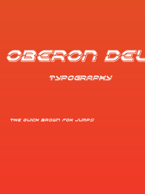 Oberon Deux Punch Italic Poster