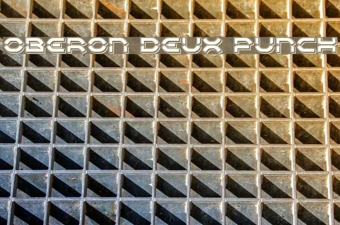 Oberon Deux Punch Font examples