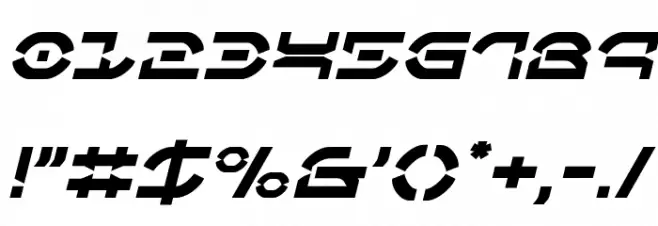 Oberon Deux Semi-Italic Font OTHER CHARS