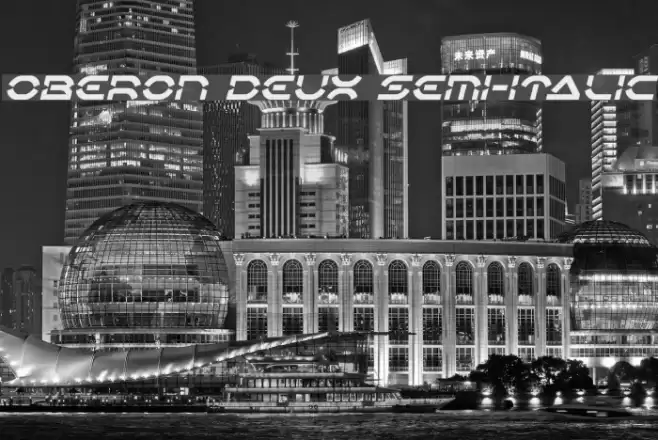 Oberon Deux Semi-Italic Font examples