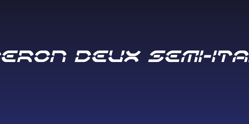 Oberon Deux Semi-Italic Social Header
