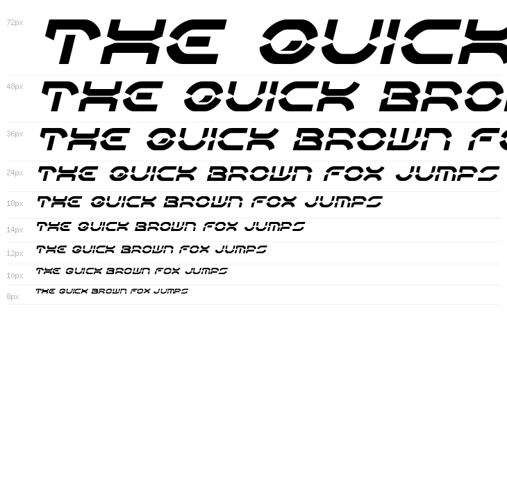 Oberon Deux Semi-Italic Waterfall