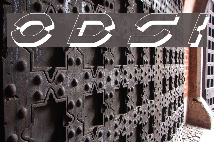 Oberon Deux Shadow Italic Font examples