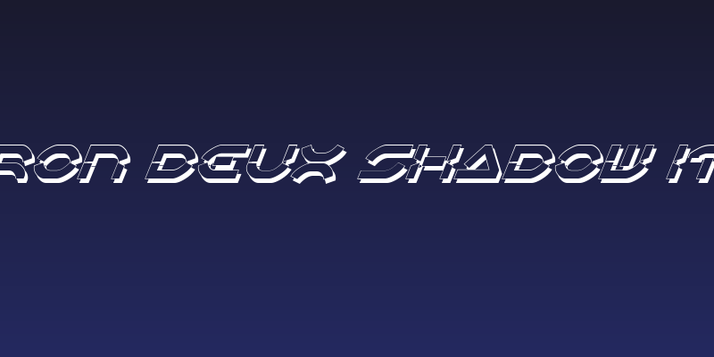 Oberon Deux Shadow Italic Social Header