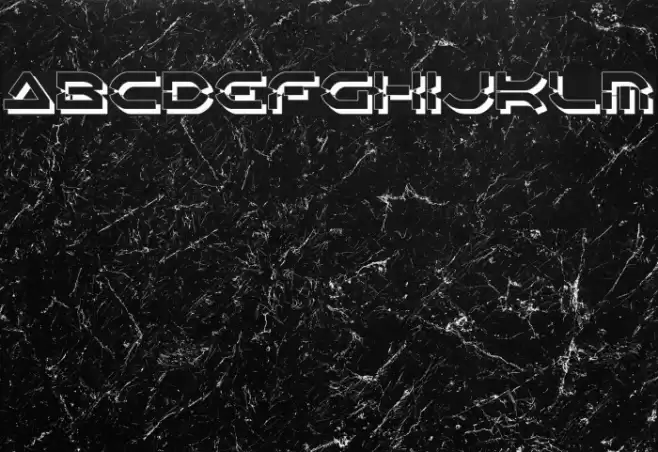 Oberon Deux Shadow Font examples