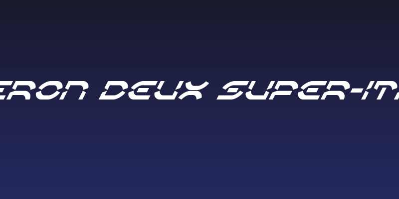 Oberon Deux Super-Italic Social Header