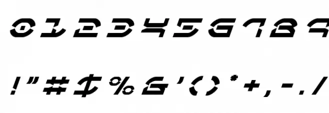 Oberon Deux Title Italic Font OTHER CHARS