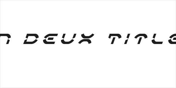 Oberon Deux Title Italic Logo