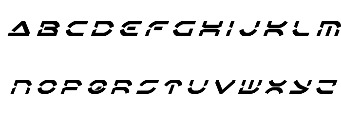 Oberon Deux Title Italic Font Litere mici