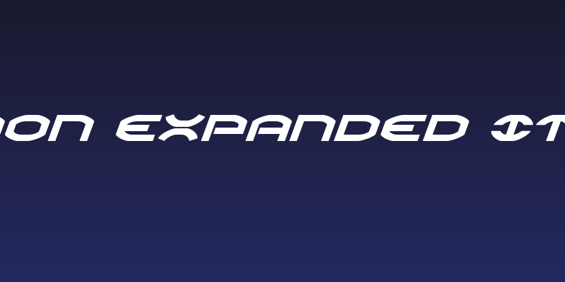 Oberon Expanded Italic Social Header