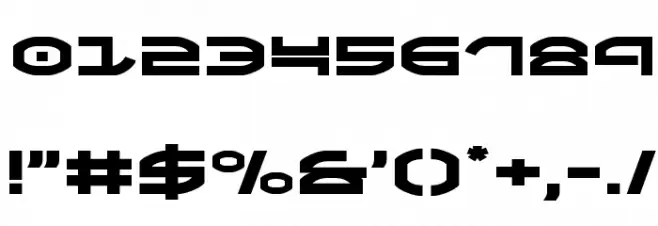 Oberon Expanded Font OTHER CHARS