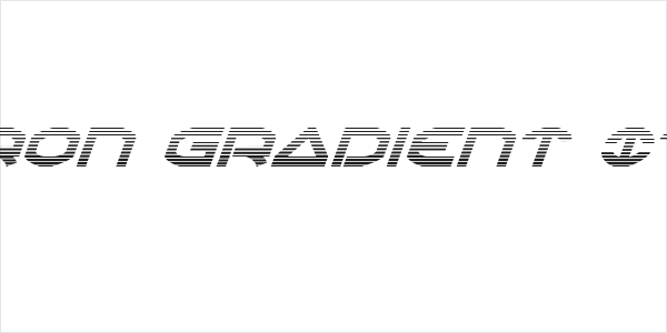 Oberon Gradient Italic Logo