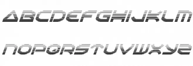 Oberon Gradient Italic خط أحرف صغيرة