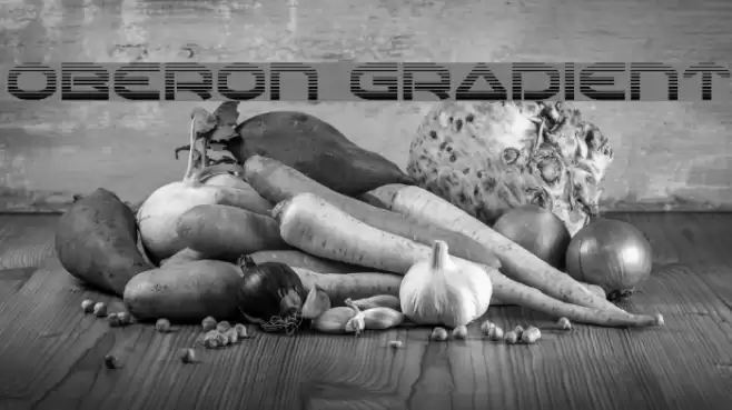 Oberon Gradient Font examples