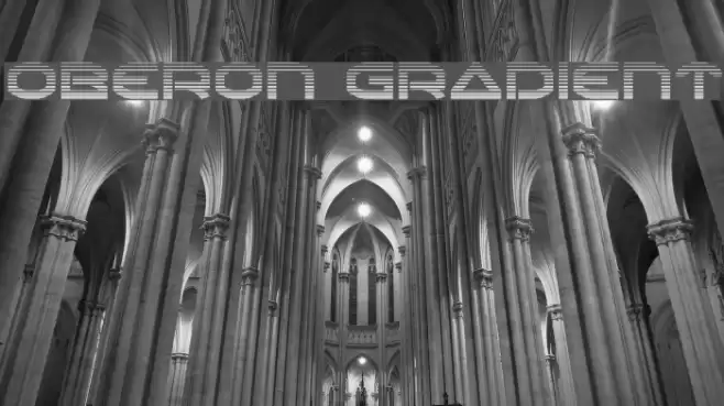 Oberon Gradient Font examples