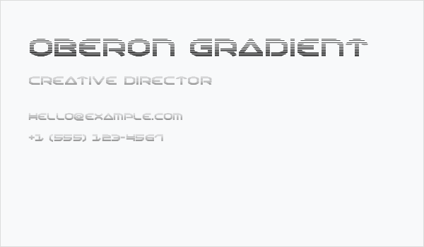 Oberon Gradient Business Card