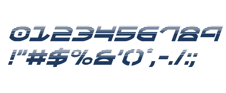 Oberon Halftone Italic Other Characters