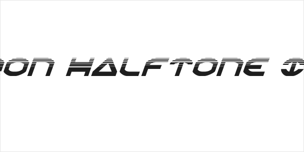 Oberon Halftone Italic Logo