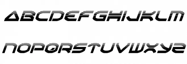 Oberon Halftone Italic Schriftart Kleinbuchstaben