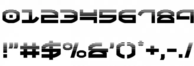 Oberon Halftone Font OTHER CHARS