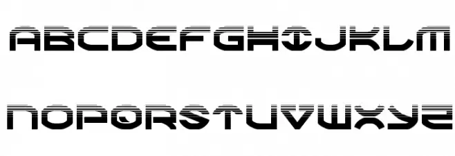 Oberon Halftone Font Litere mari