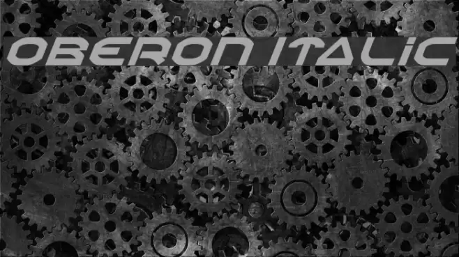 Oberon Italic Font examples