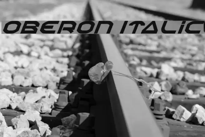 Oberon Italic Font examples