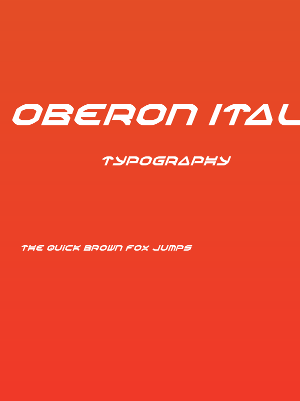 Oberon Italic Poster