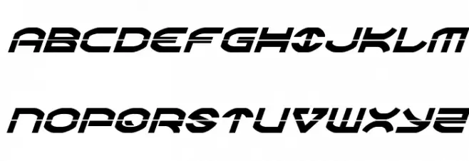 Oberon Laser Italic Fonte MAIÚSCULAS