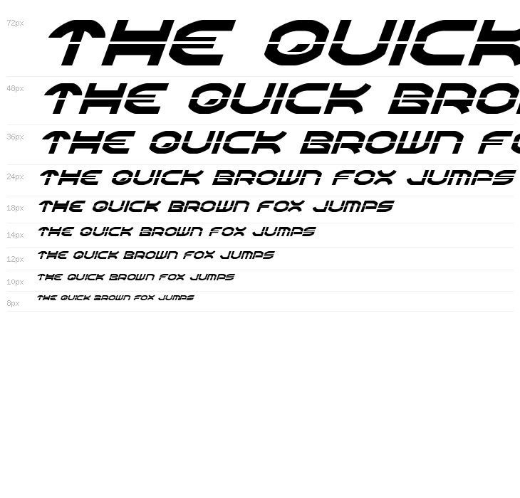 Oberon Laser Italic Waterfall