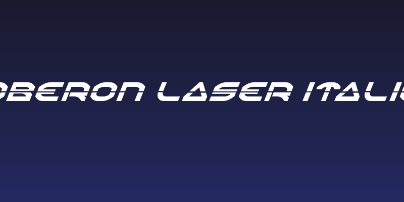 Oberon Laser Italic Social Header