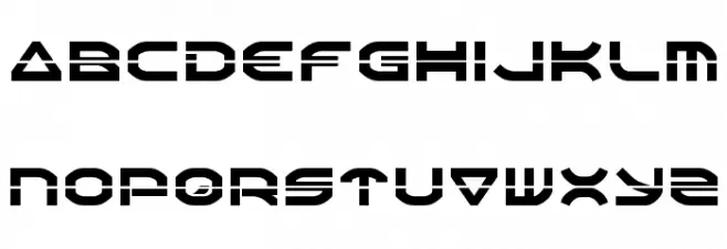 Oberon Laser 字体 大写