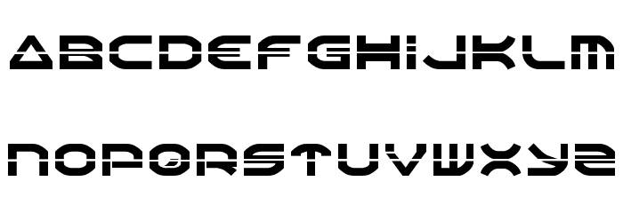 Oberon Laser Font LOWERCASE