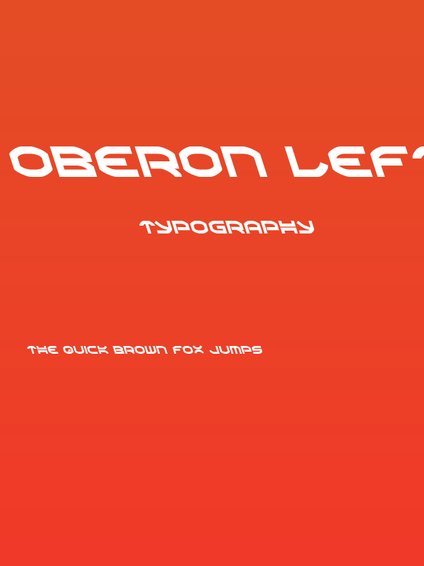 Oberon Leftalic Poster