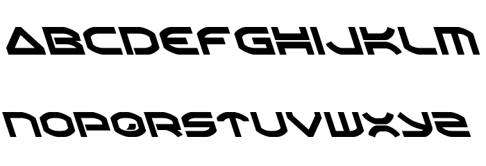 Oberon Leftalic Font LOWERCASE